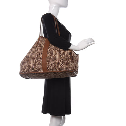 MCM Visetos Large Liz Reversible Shopper Tote Cognac 2 of 11