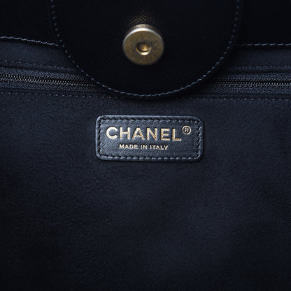 Chanel Caviar Small Studded Deauville Tote Black 6 of 11