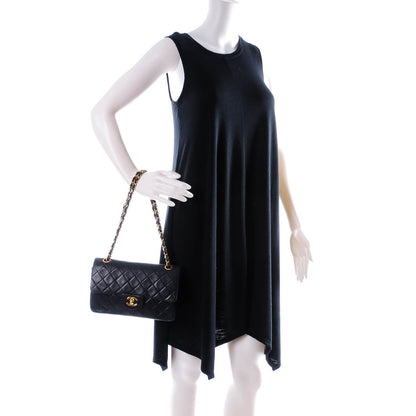 Chanel Lambskin Small Double Flap Navy 2 of 11