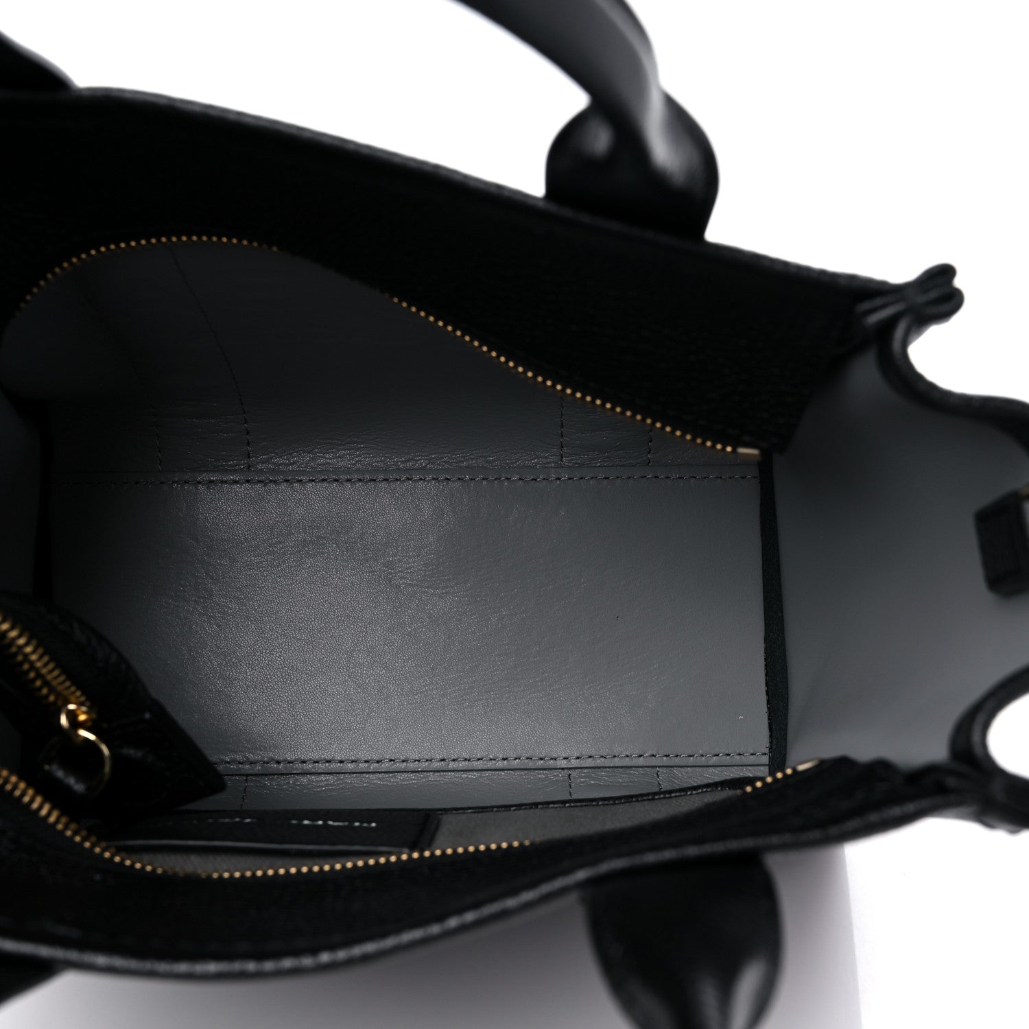 Marc Jacobs Grained Calfskin Small The Tote Bag Black 5 of 9