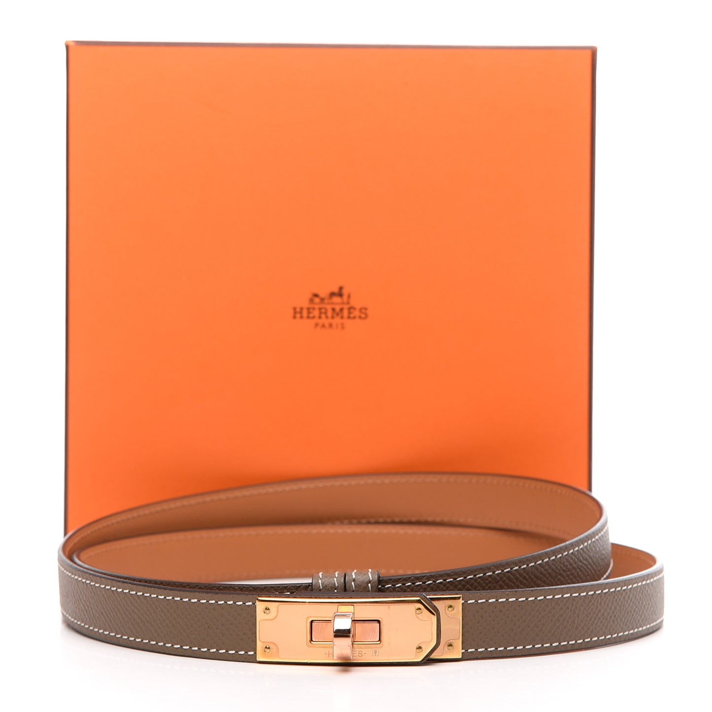 Epsom Kelly Belt Etoupe