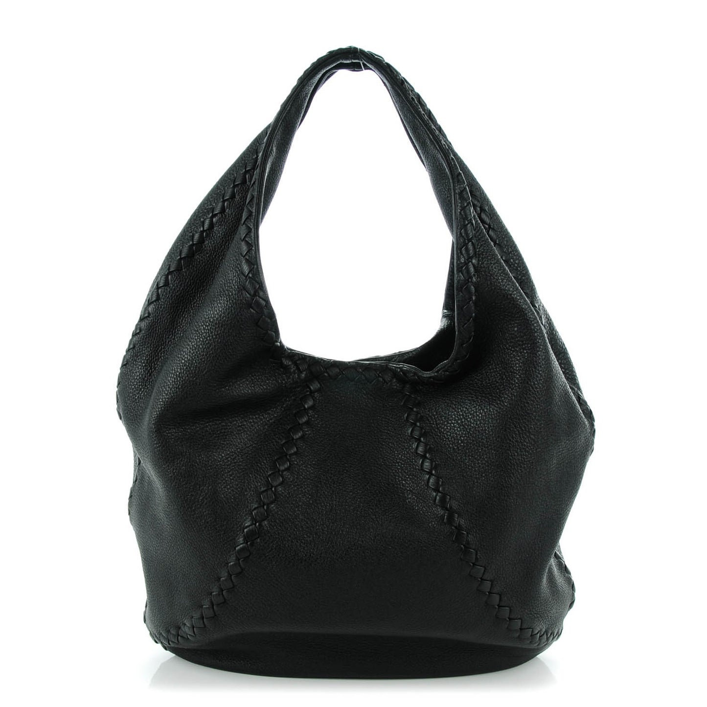 Cervo Deerskin Large Hobo Nero Black