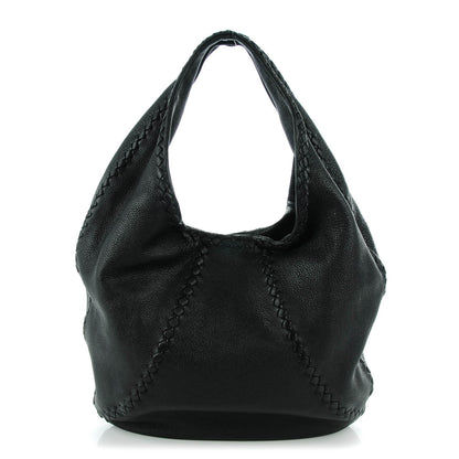 Bottega Veneta Cervo Deerskin Large Hobo Nero Black 1 of 8