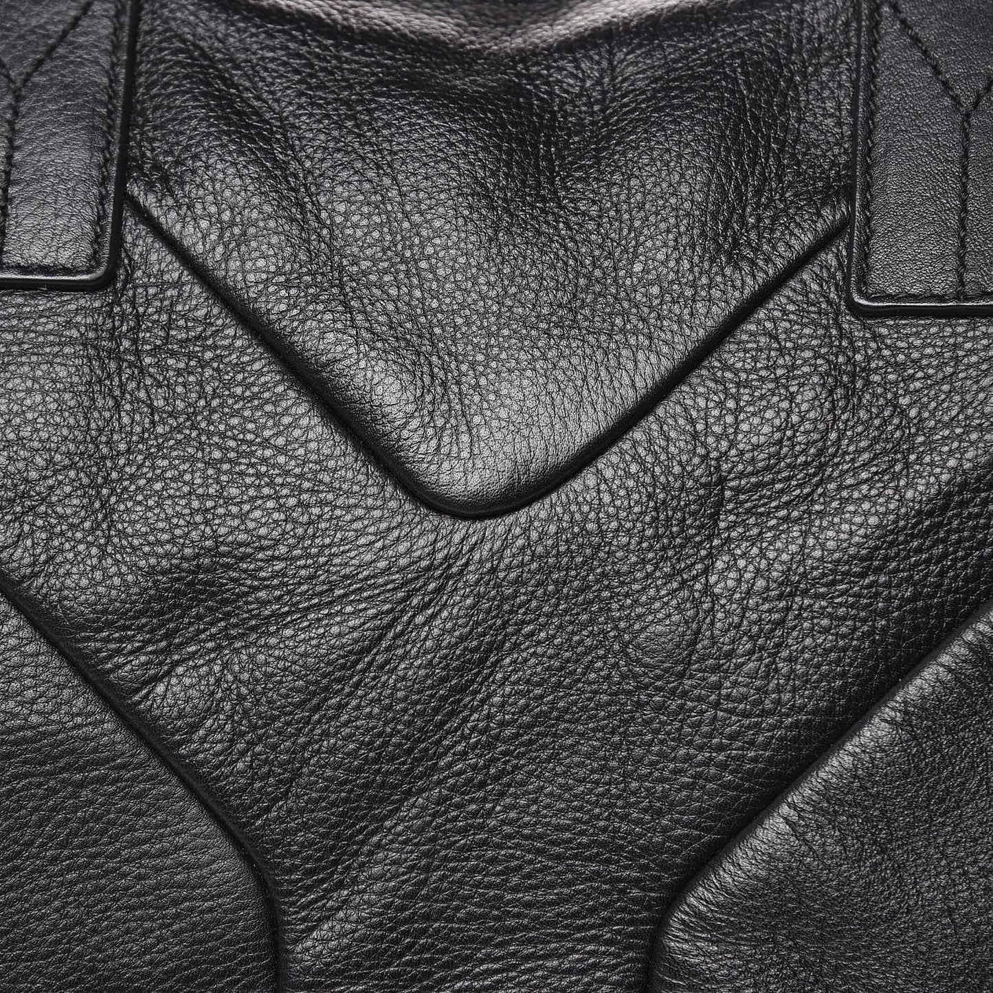 Calfskin Sac Hamptons Weekender Bag Black