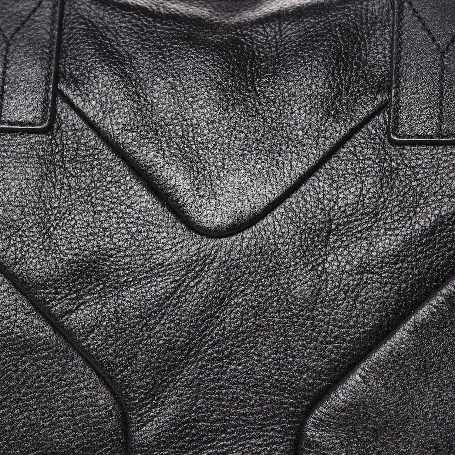 Saint Laurent Calfskin Sac Hamptons Weekender Bag Black 12 of 12