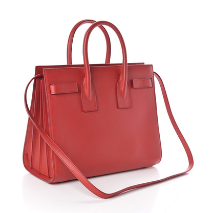 Saint Laurent Calfskin Small Sac De Jour Lipstick Red 2 of 7