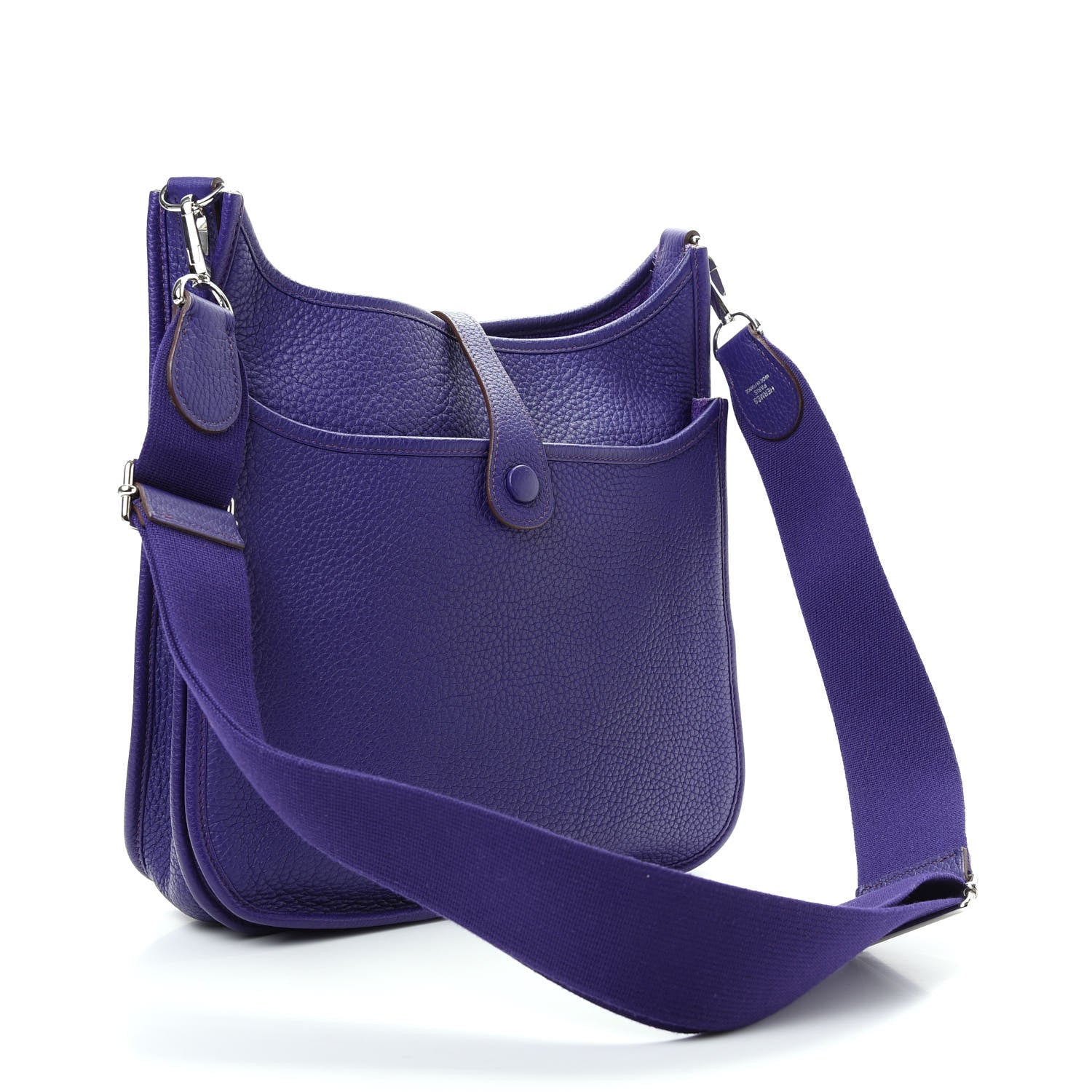 Hermes Taurillon Clemence Evelyne III PM Iris 3 of 8