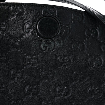 Gucci Guccissima Medium Bree Foldover Tote Black 19 of 26
