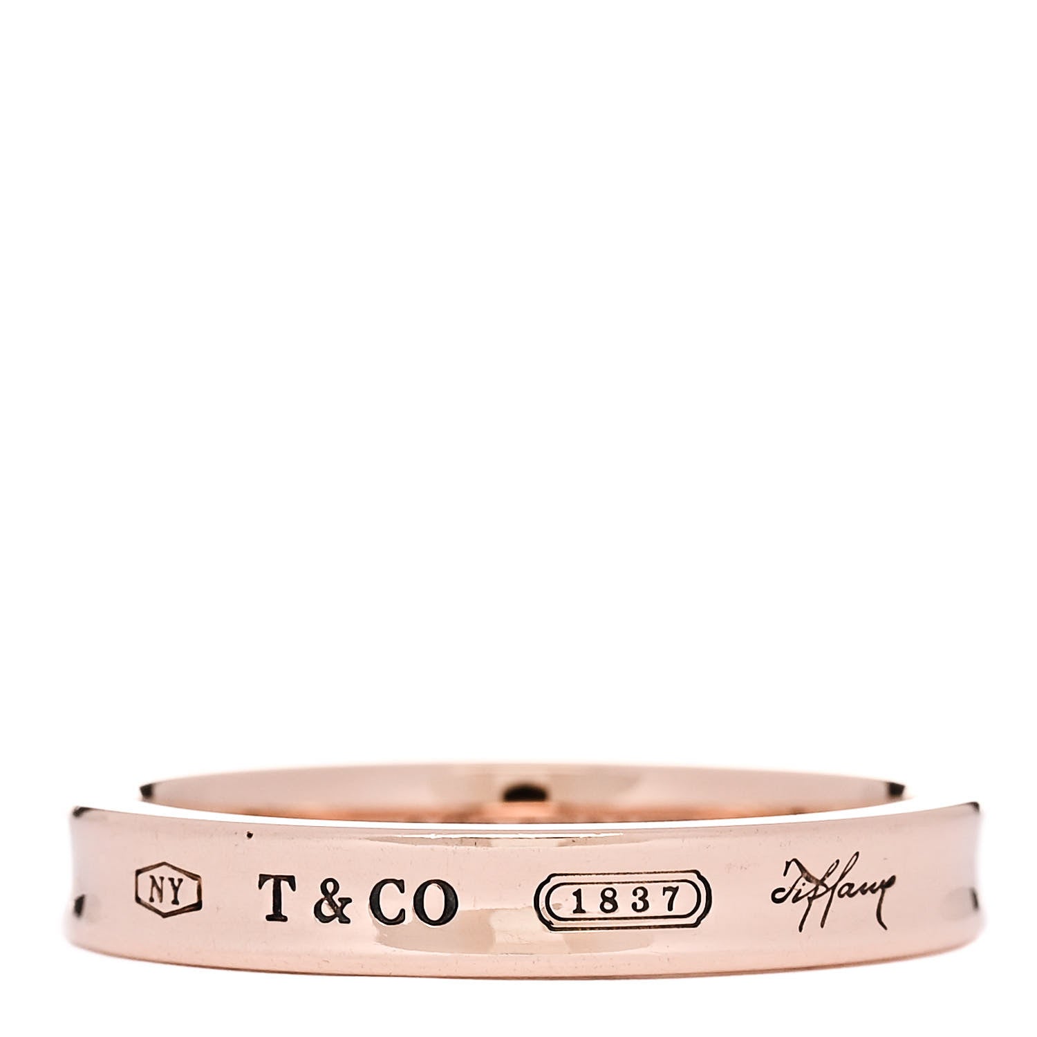 Tiffany Rubedo Narrow 1837 Band Ring 65 11 1 of 4