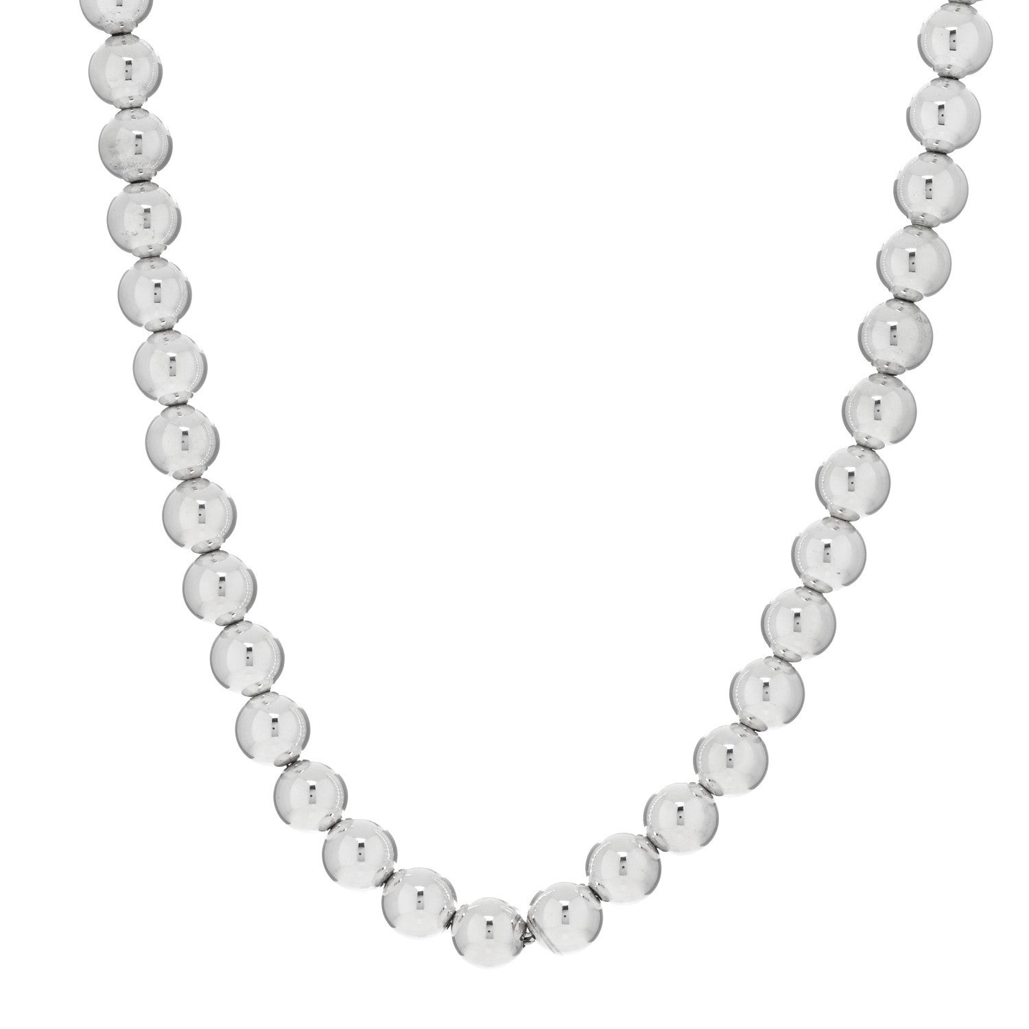 Tiffany Sterling Silver 10mm Hardwear Ball Necklace 1 of 4
