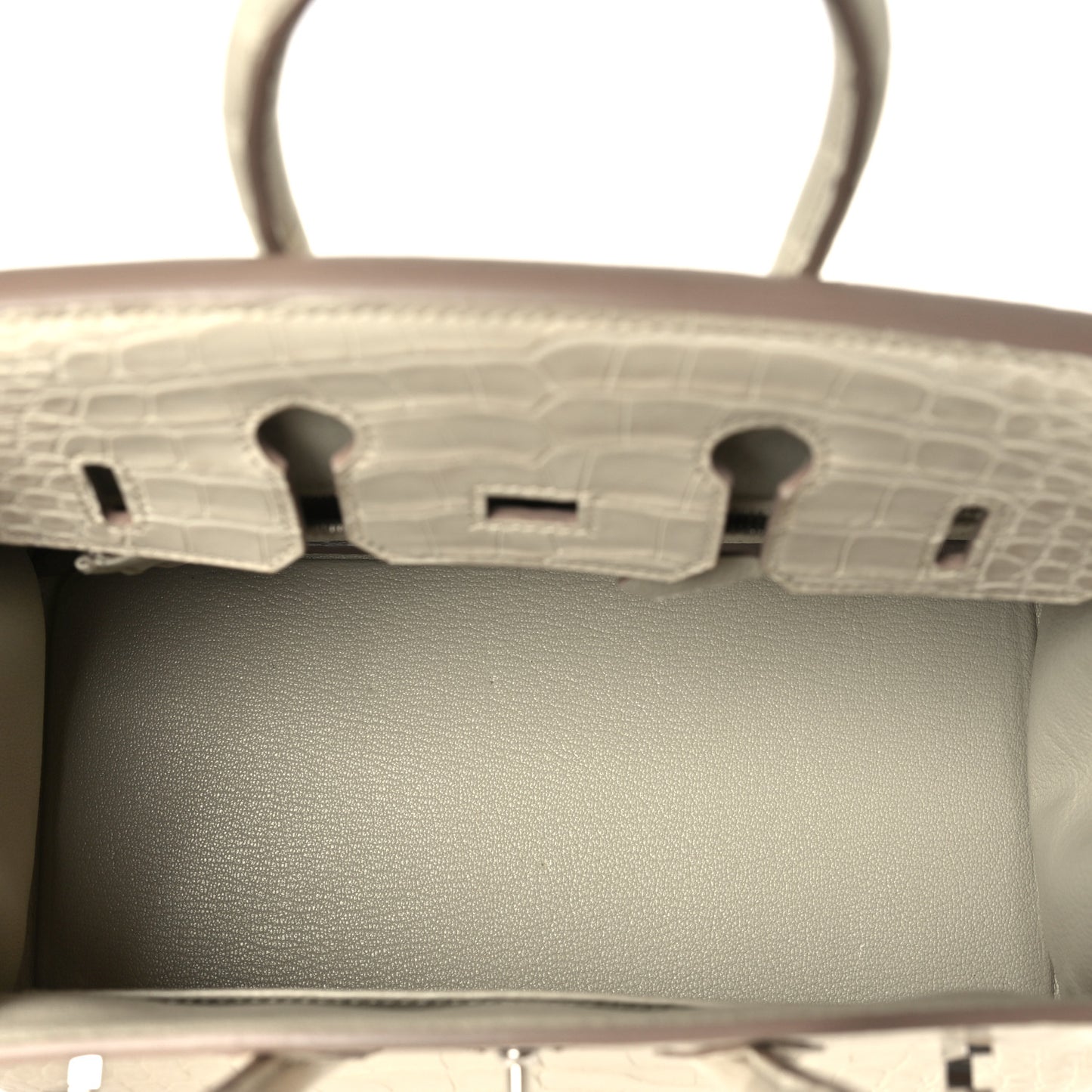 Matte Alligator Birkin 25 Beton
