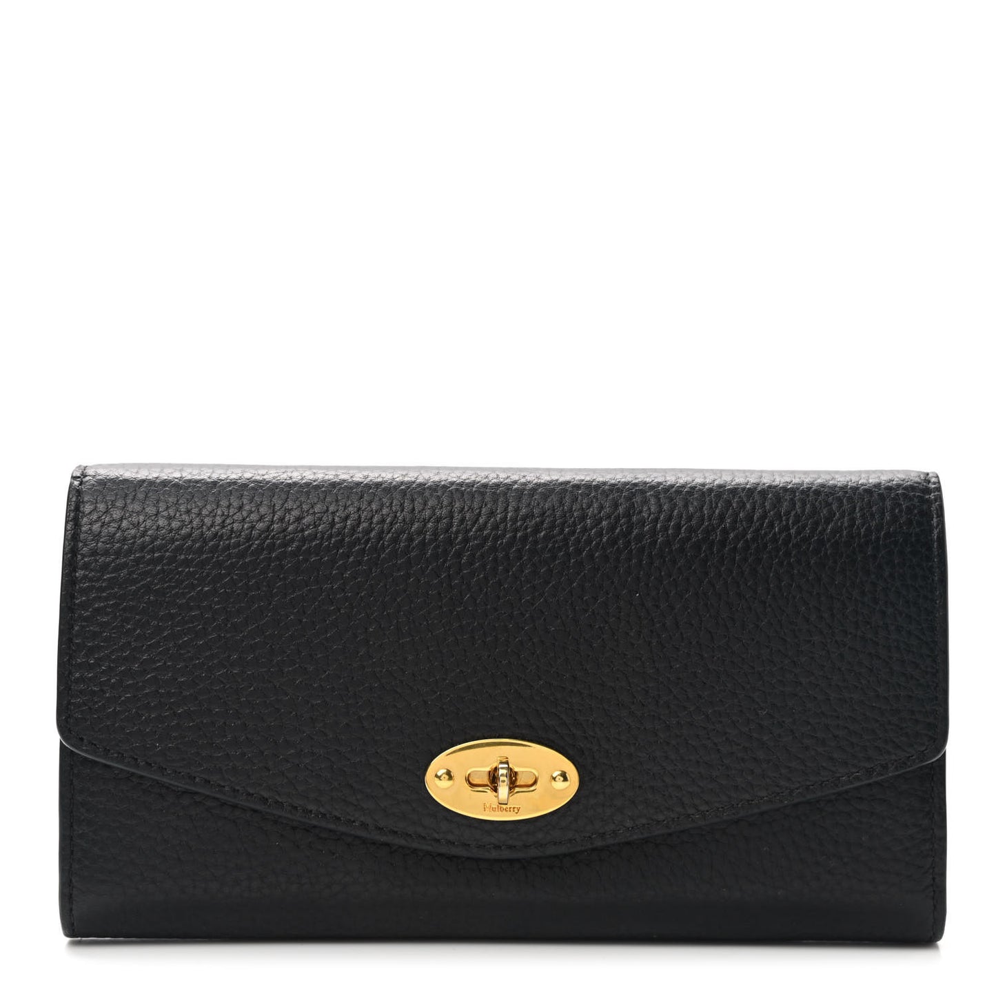 Grain Vegetable Tanned Calfskin Darley Wallet Black
