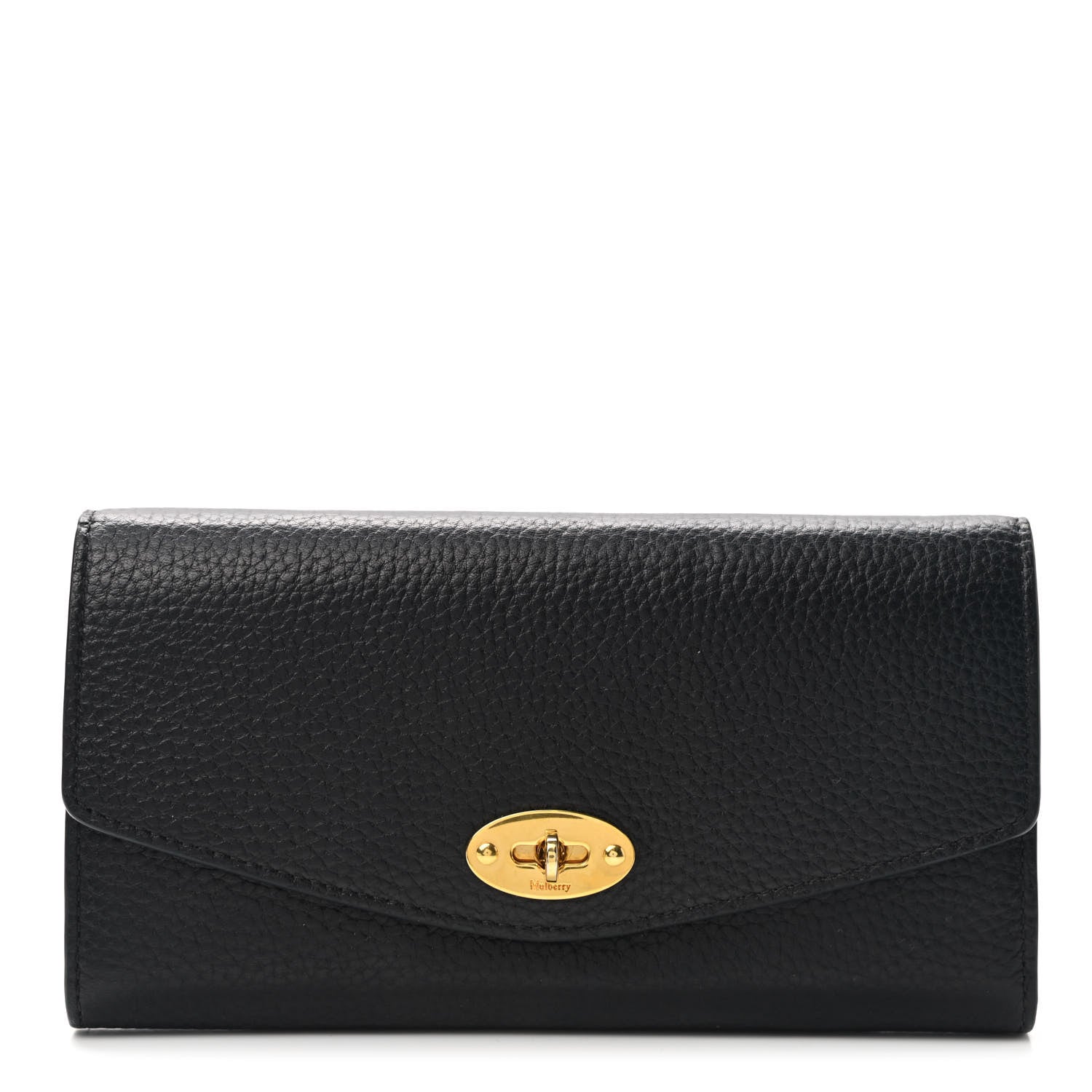 Mulberry Grain Vegetable Tanned Calfskin Darley Wallet Black 1 of 7