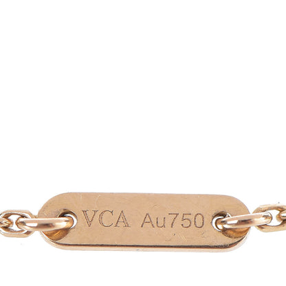 Van Cleef & Arpels 18K Yellow Gold Mother of Pearl Sweet Alhambra Bracelet 5 of 7