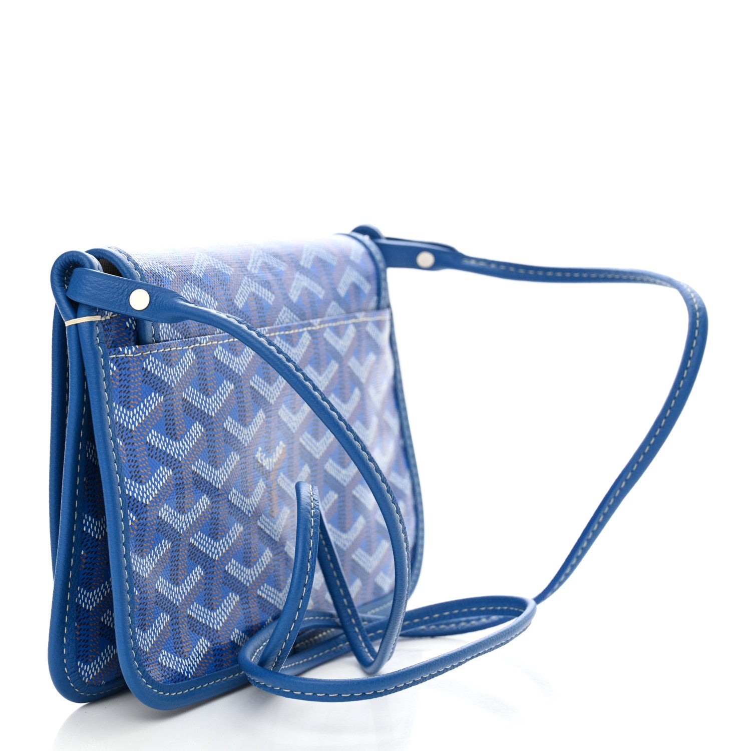 Goyard Goyardine Plumet Wallet Clutch Sky Blue 3 of 9