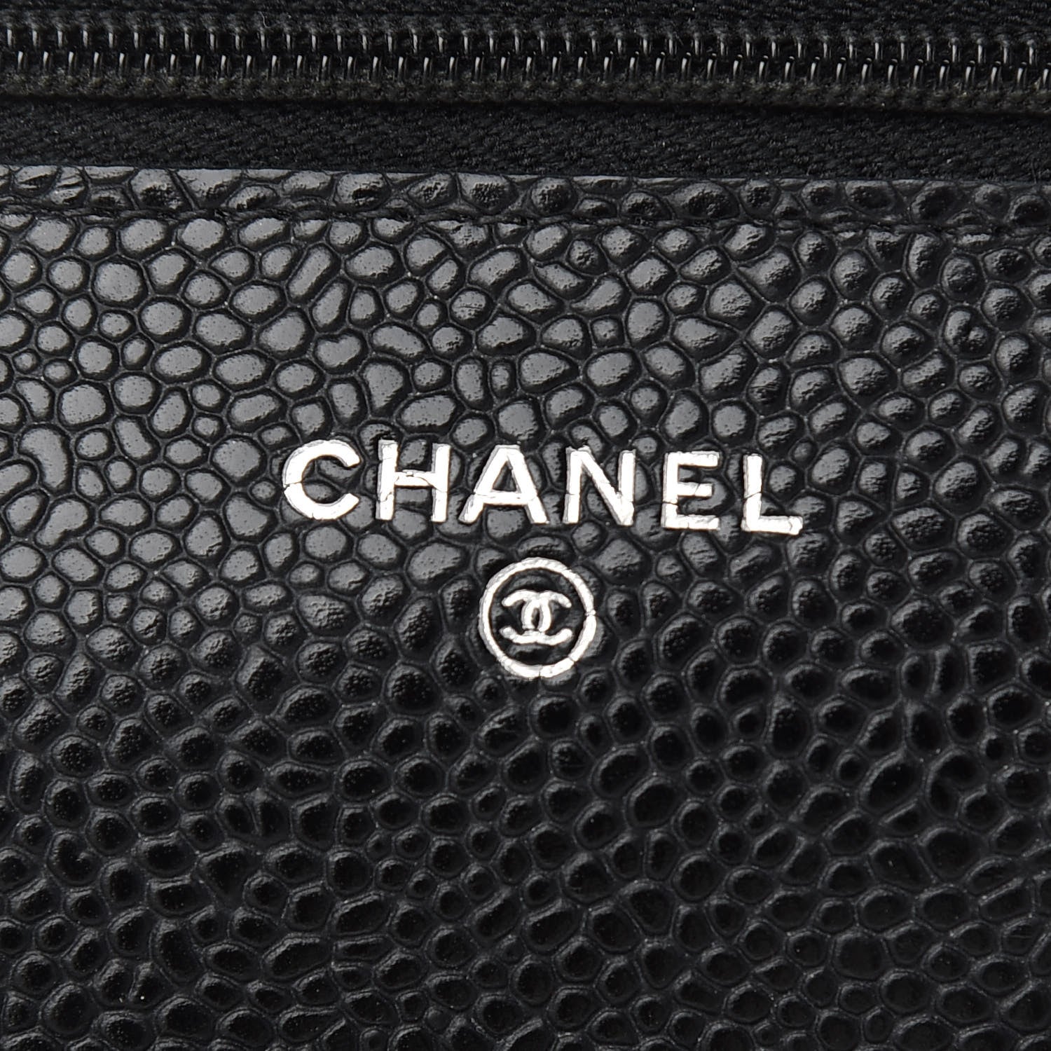 Chanel Caviar Quilted Wallet On Chain WOC Black 6 of 9
