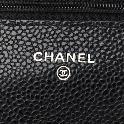 Chanel Caviar Quilted Wallet On Chain WOC Black 6 of 9