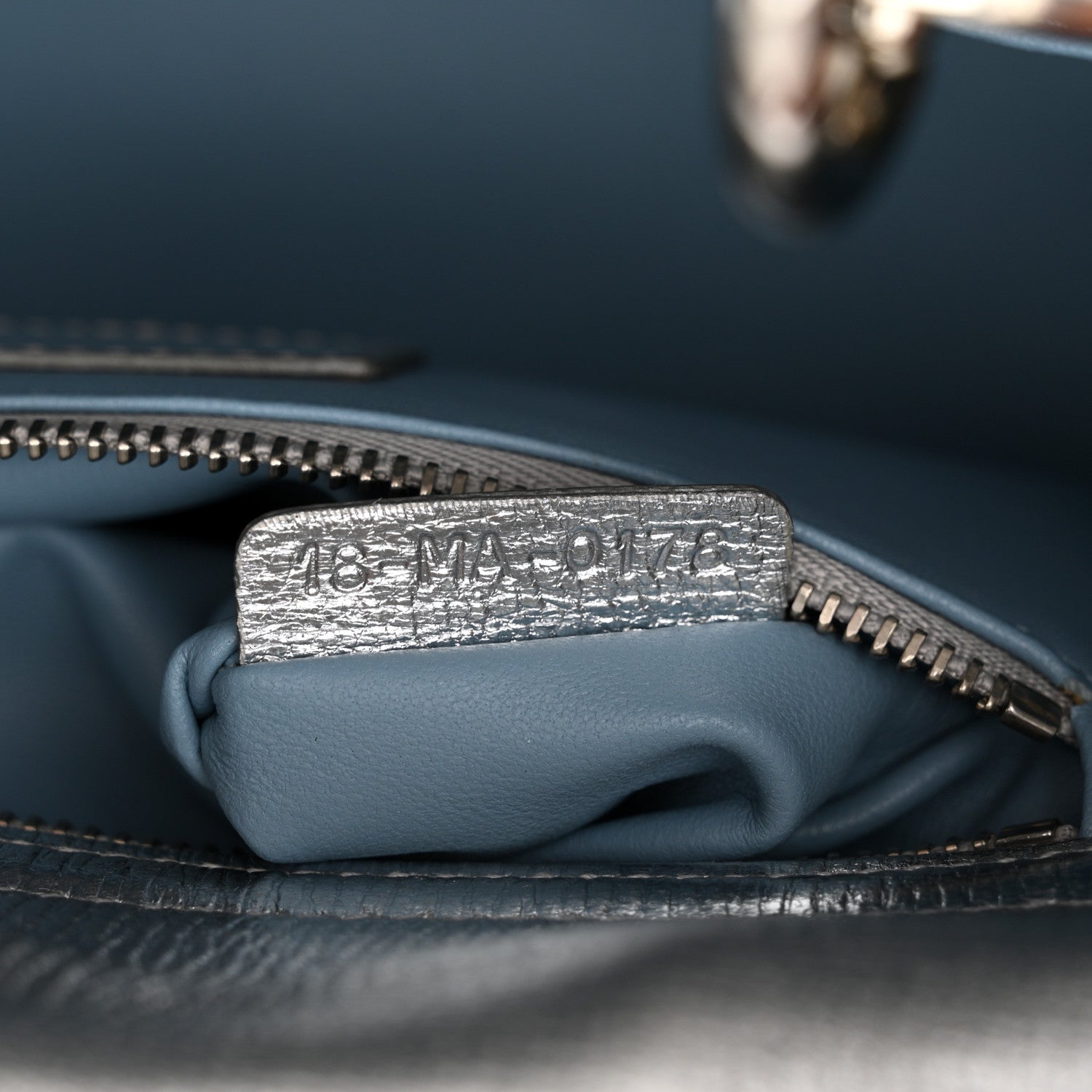 Christian Dior Metallic Grained Calfskin Cannage Small Lucky Badges My Lady Dior Silver 7 of 16