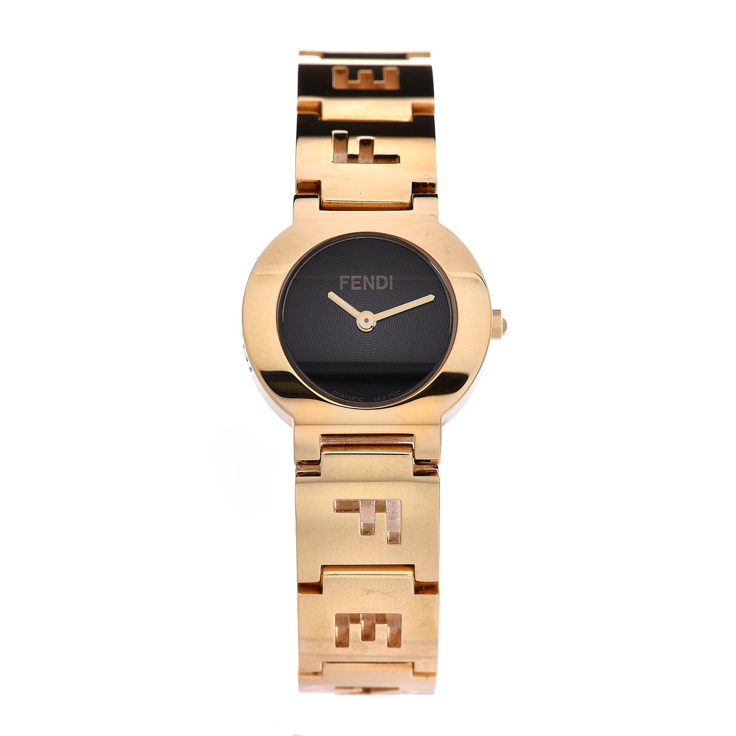 Fendi Stainless Steel 24mm 3060L Stella Quartz Watch Black 1 of 6