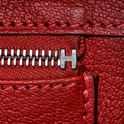 Hermes Taurillon Clemence Birkin 30 Rouge Casaque 16 of 33