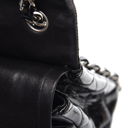 Chanel Patent Quilted Jumbo Double Flap Black 12 of 14