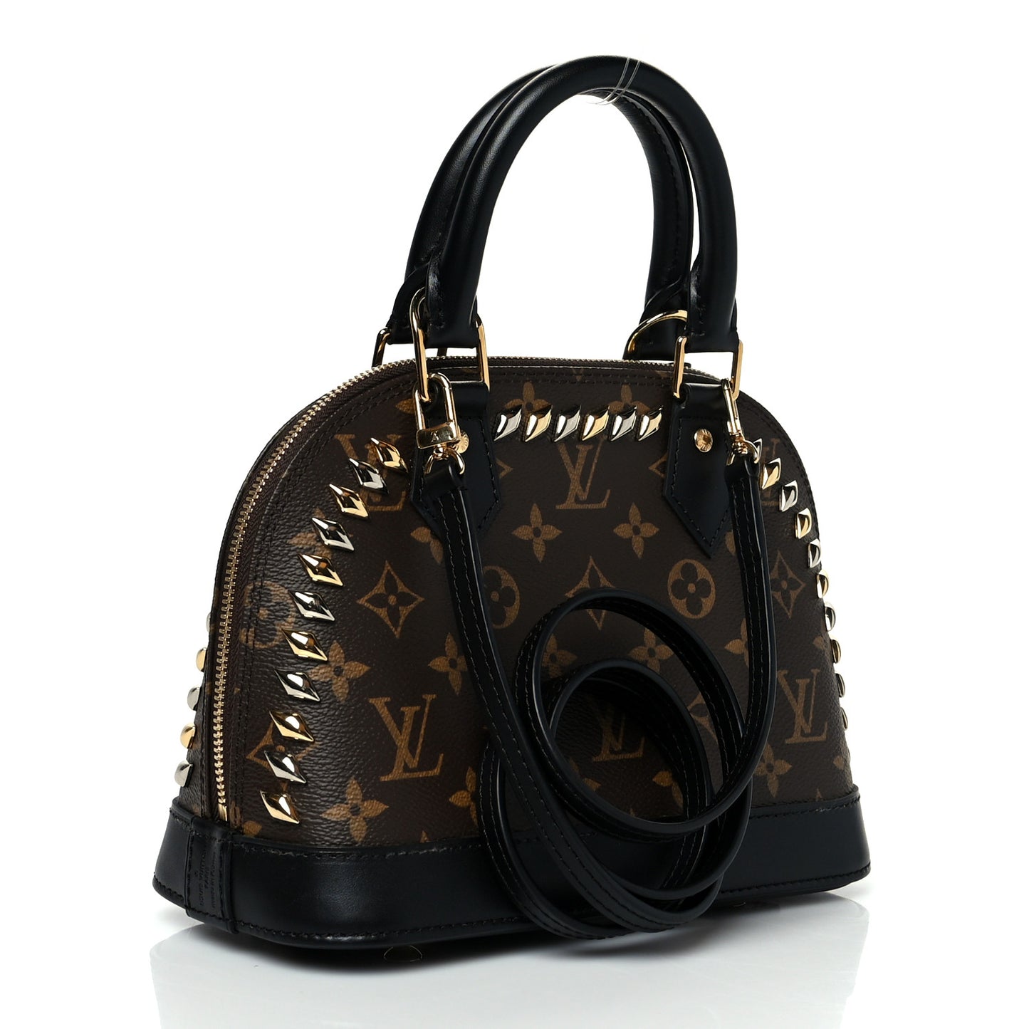 Monogram Macassar Studded Alma BB