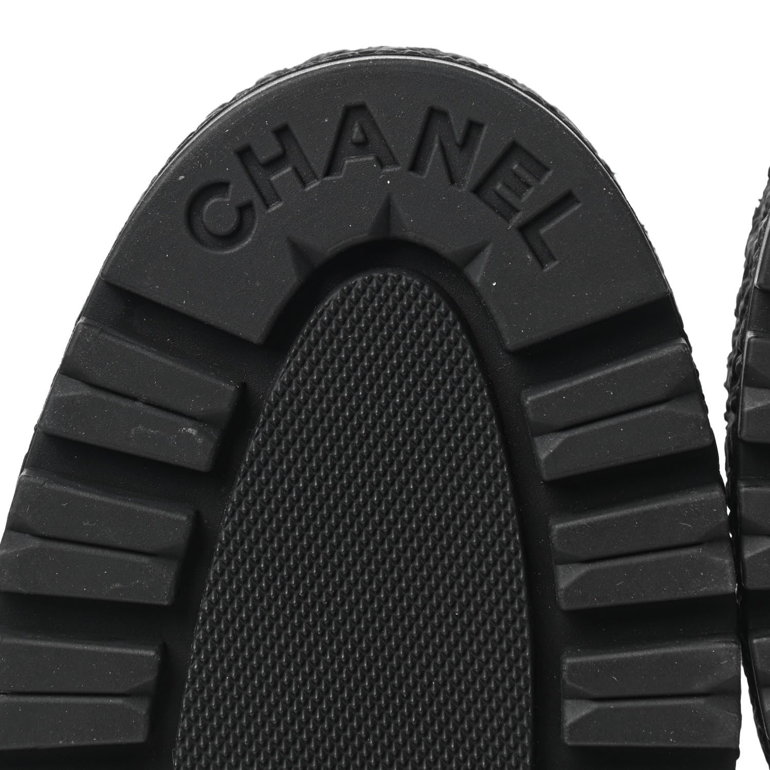 Chanel Calfskin Cap Toe CC Ankle Boots Grey 35.5 Black 7 of 9