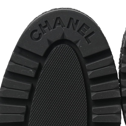 Chanel Calfskin Cap Toe CC Ankle Boots Grey 35.5 Black 7 of 9