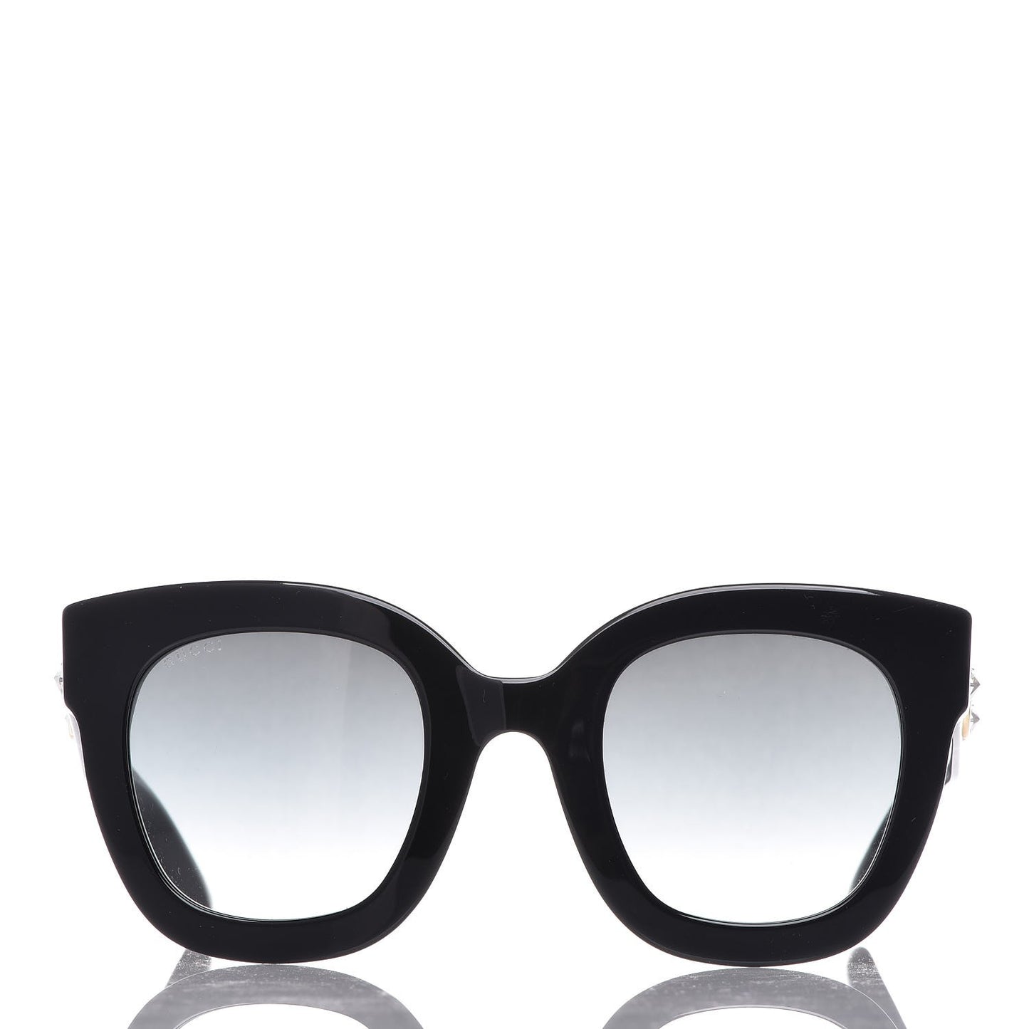 Round Frame Star Sunglasses GG0208S Black