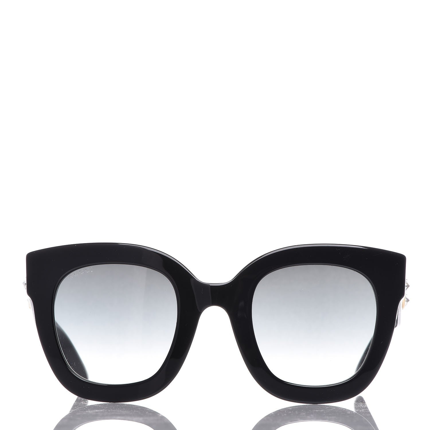 Gucci Round Frame Star Sunglasses GG0208S Black 2 of 9