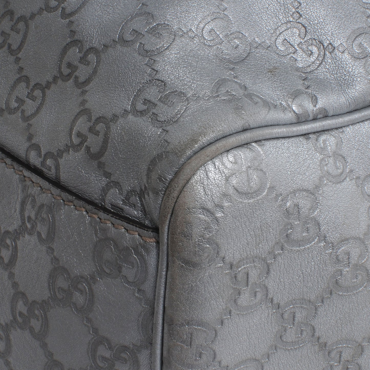 Guccissima Large Sukey Silver