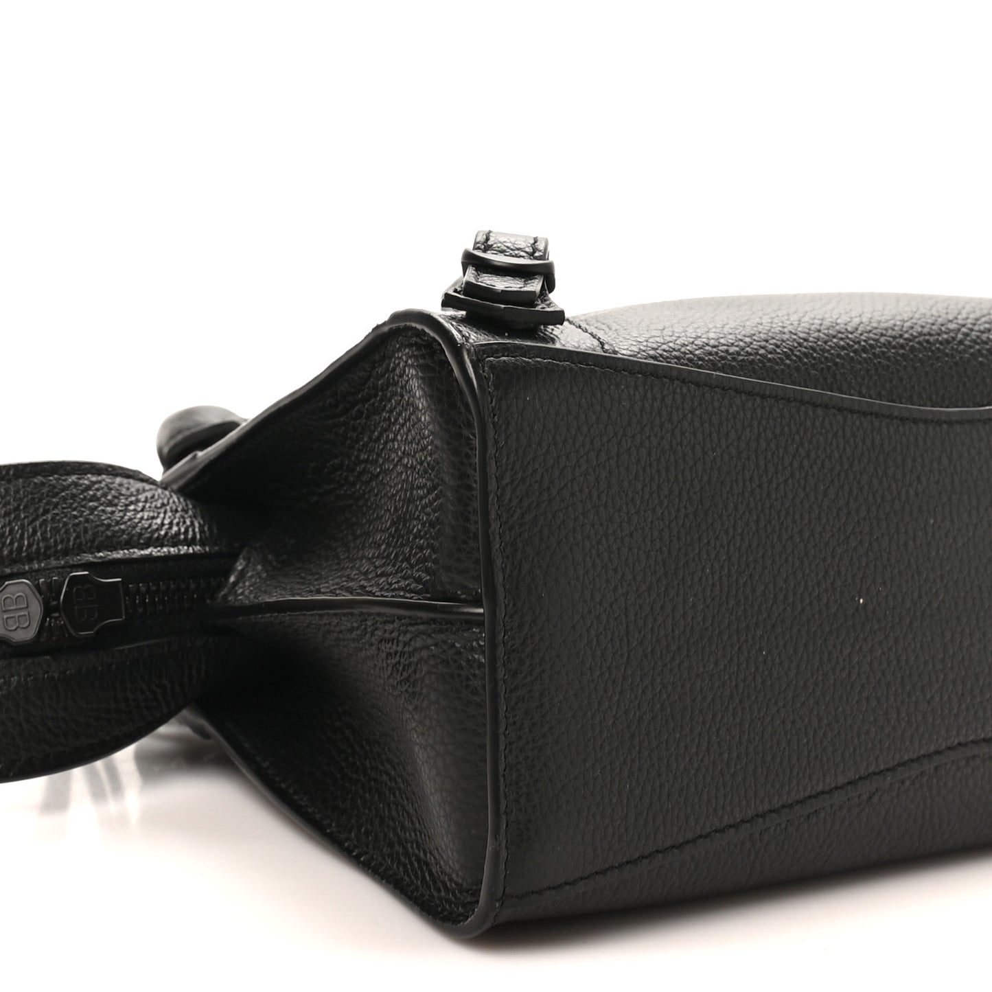 Grained Calfskin Neo Classic Black Hardware Nano City Crossbody Black