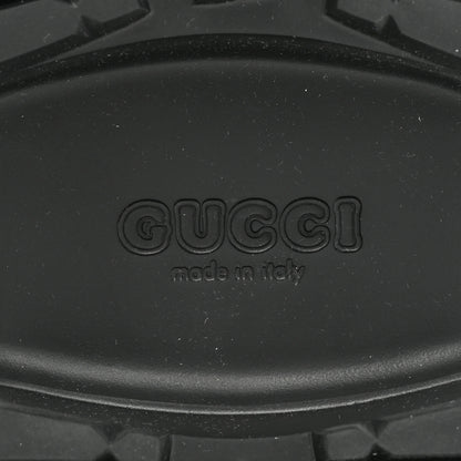 Gucci Rubber GG Monogram Perforated Elea Platform 55mm Lug Sole Sandals 36 Black 6 of 9
