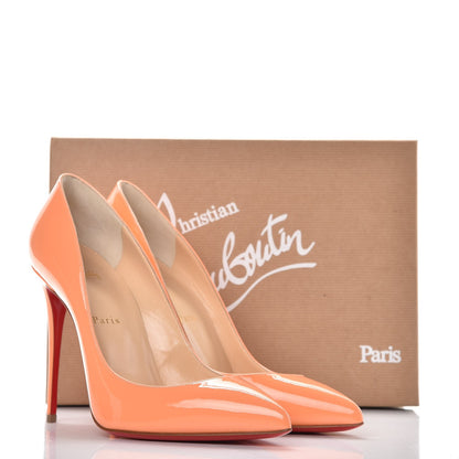 Christian Louboutin Patent Pigalle Follies 100 Pumps 40 Mango 8 of 8