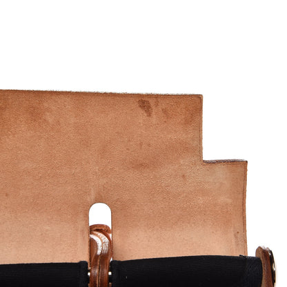 Hermes Toile Vache Calfskin Herbag 30 PM Black Natural 10 of 21