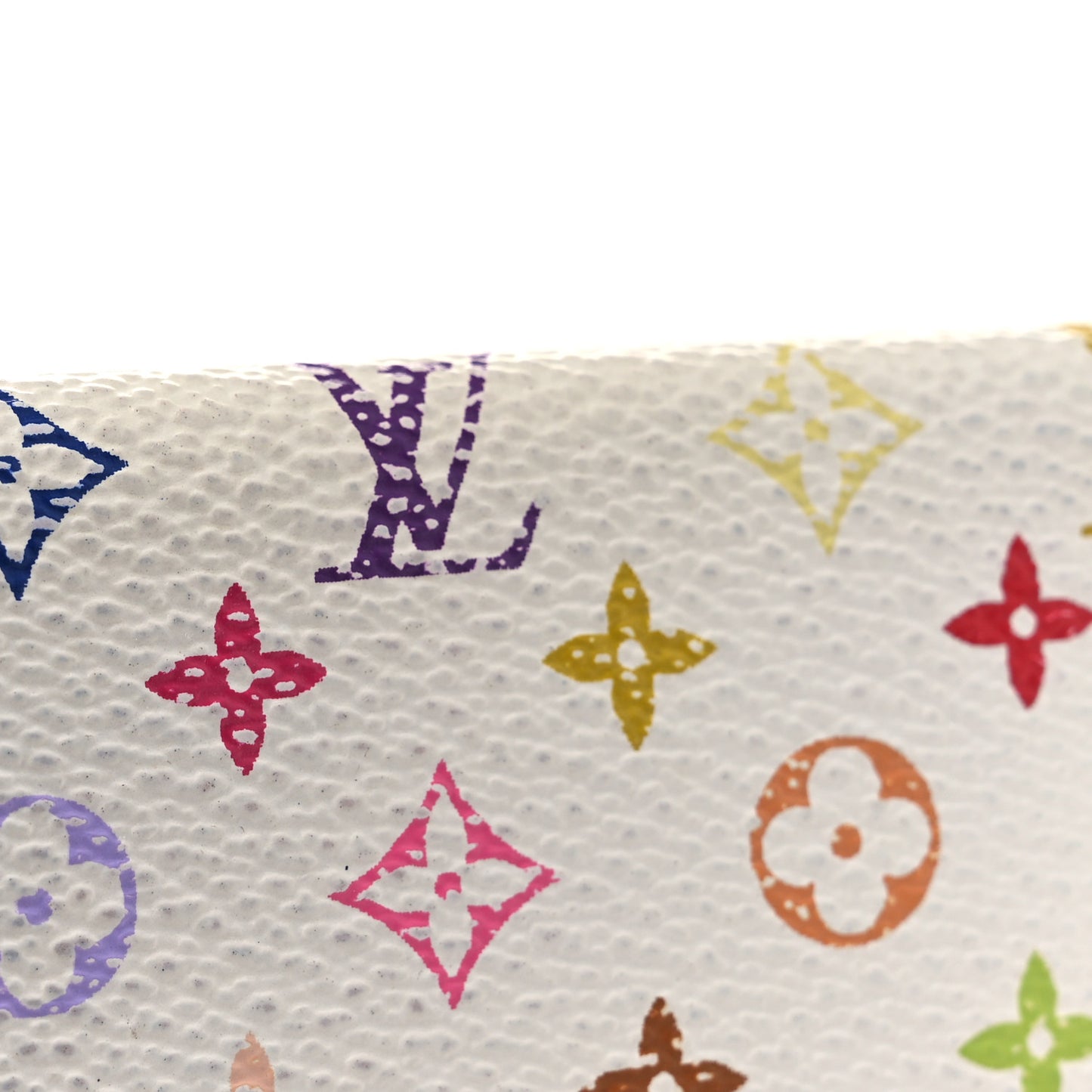 Monogram Multicolor Multicles 4 Key Holder White