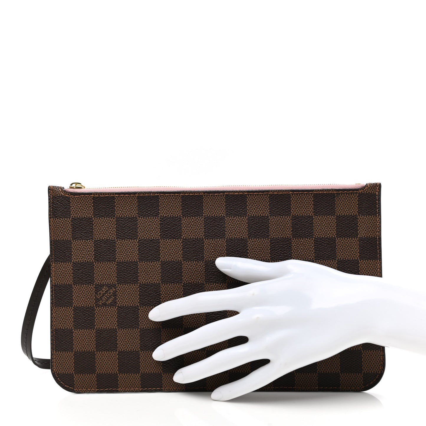 Damier Ebene Neverfull MM GM Pochette Rose Ballerine