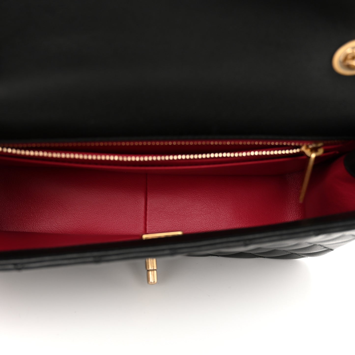 Lambskin Quilted Small Sweet Camellia Flap Black
