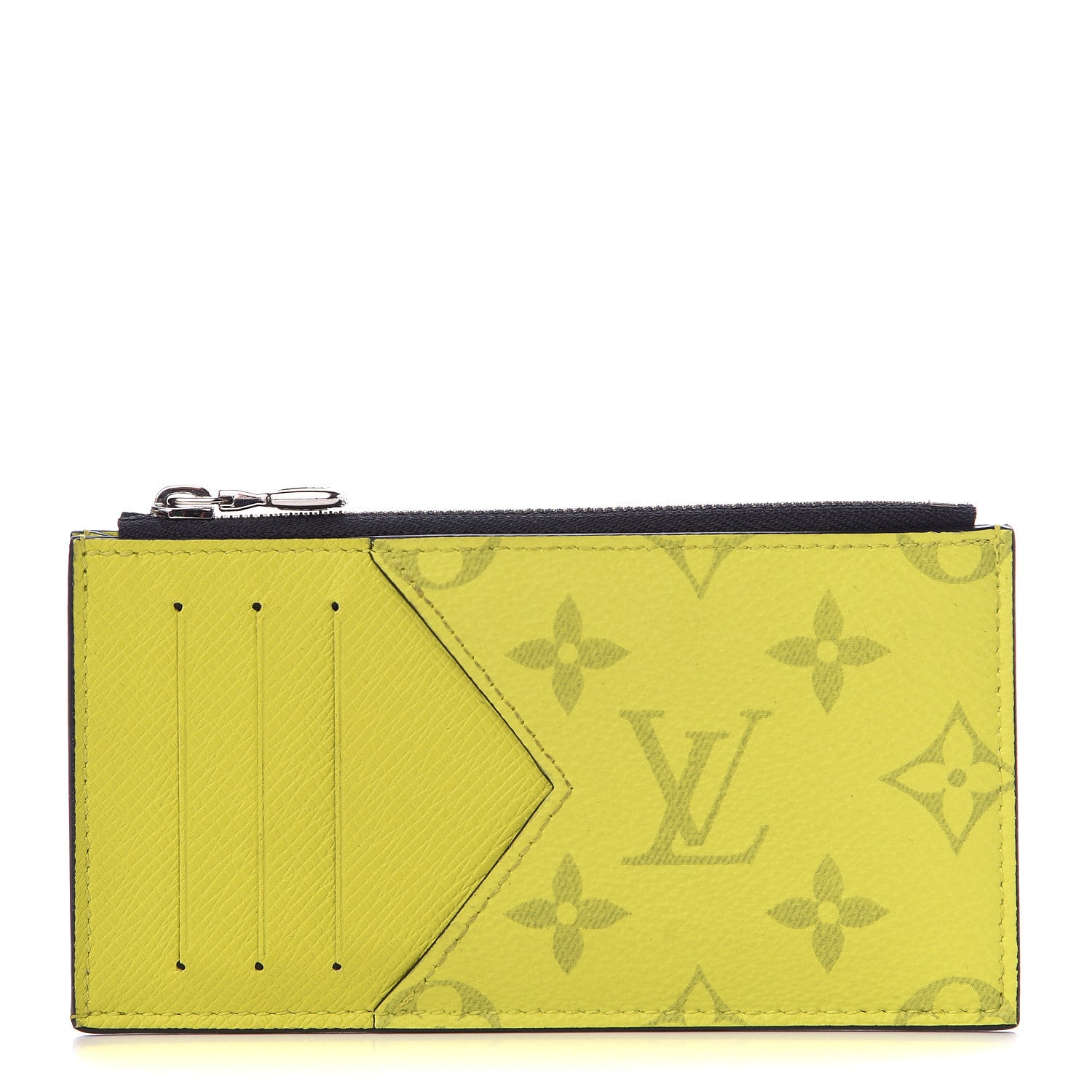 Louis Vuitton Monogram Taiga Coin Card Holder Yellow 1 of 7