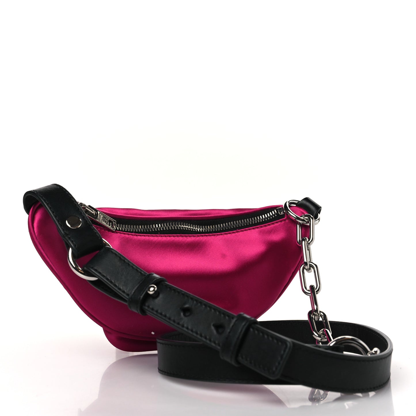 Satin Attica Mini Belt Bag Hot Pink