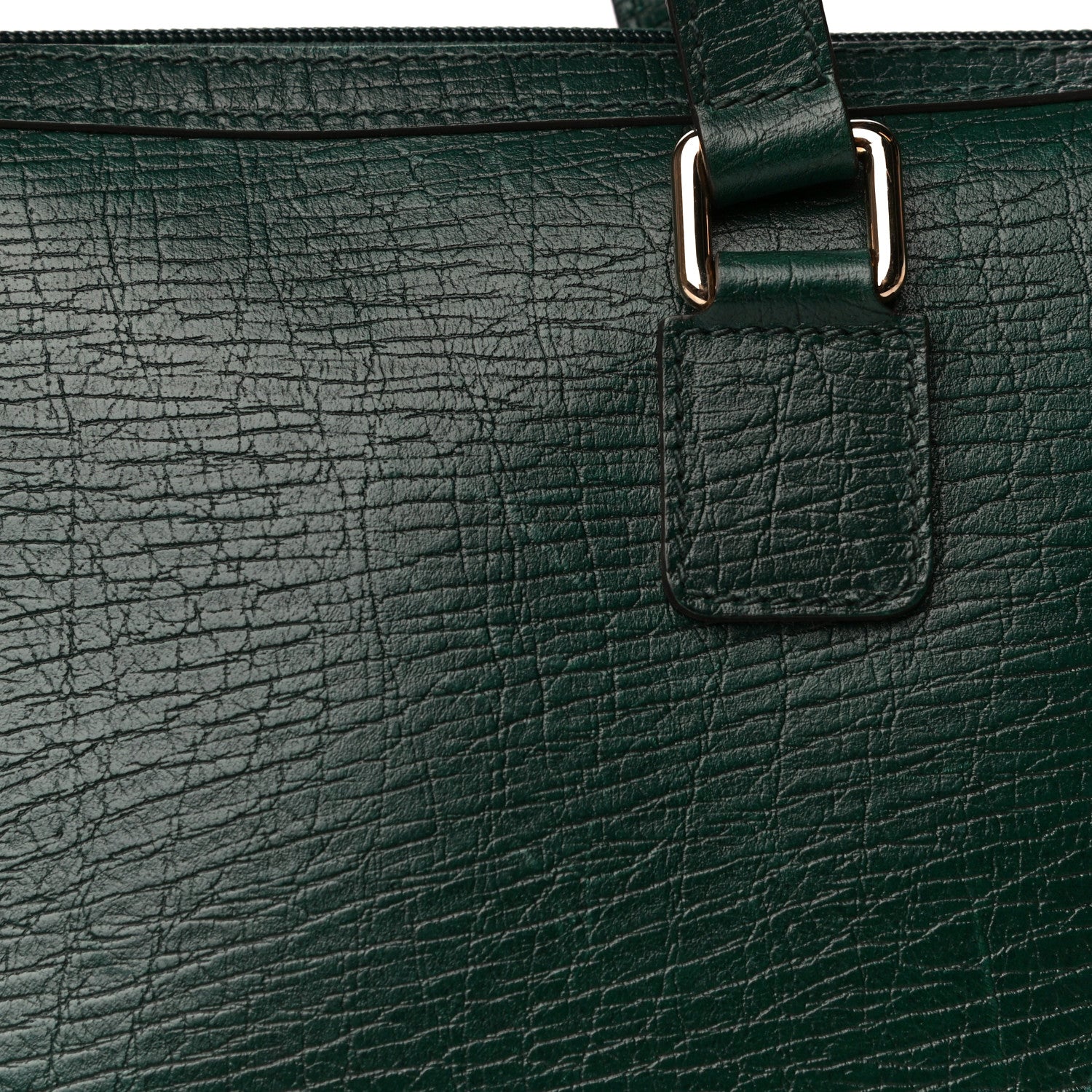 Gucci Textured Calfskin Small Boston Green 13 of 16