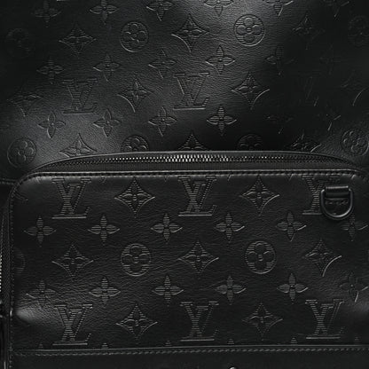 Louis Vuitton Calfskin Monogram Shadow Racer Backpack Black 7 of 9