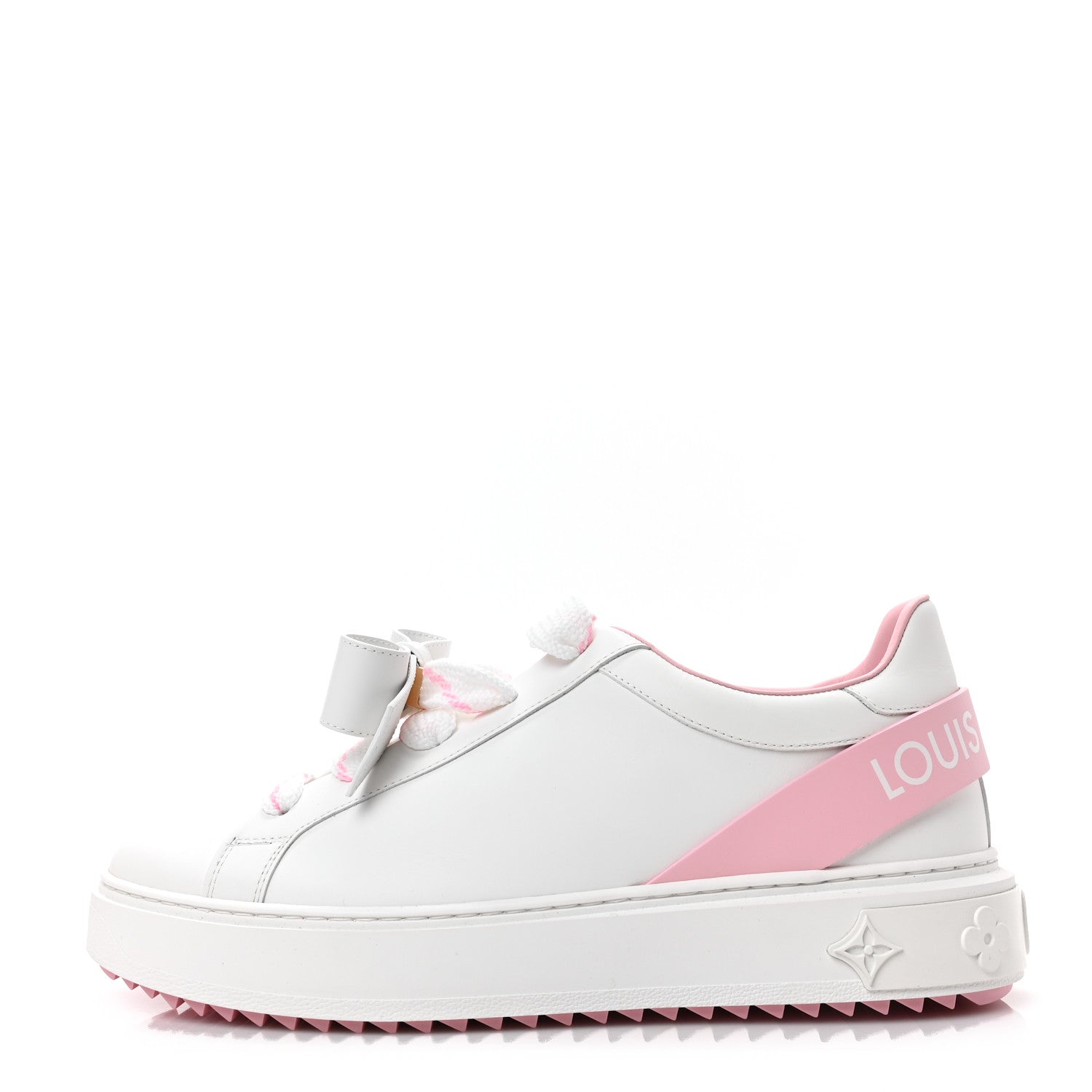 Louis Vuitton Time Out Bow Sneakers 41 White Pink 1 of 8