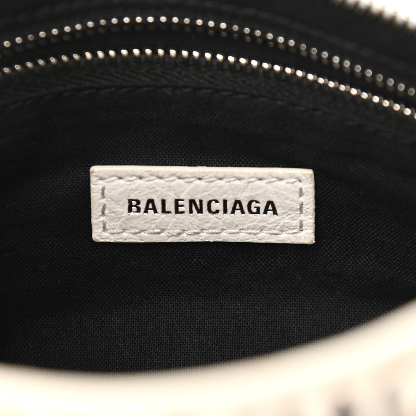 Agneau Arena Graffiti All Over Classic Silver Hardware Mini City White Black