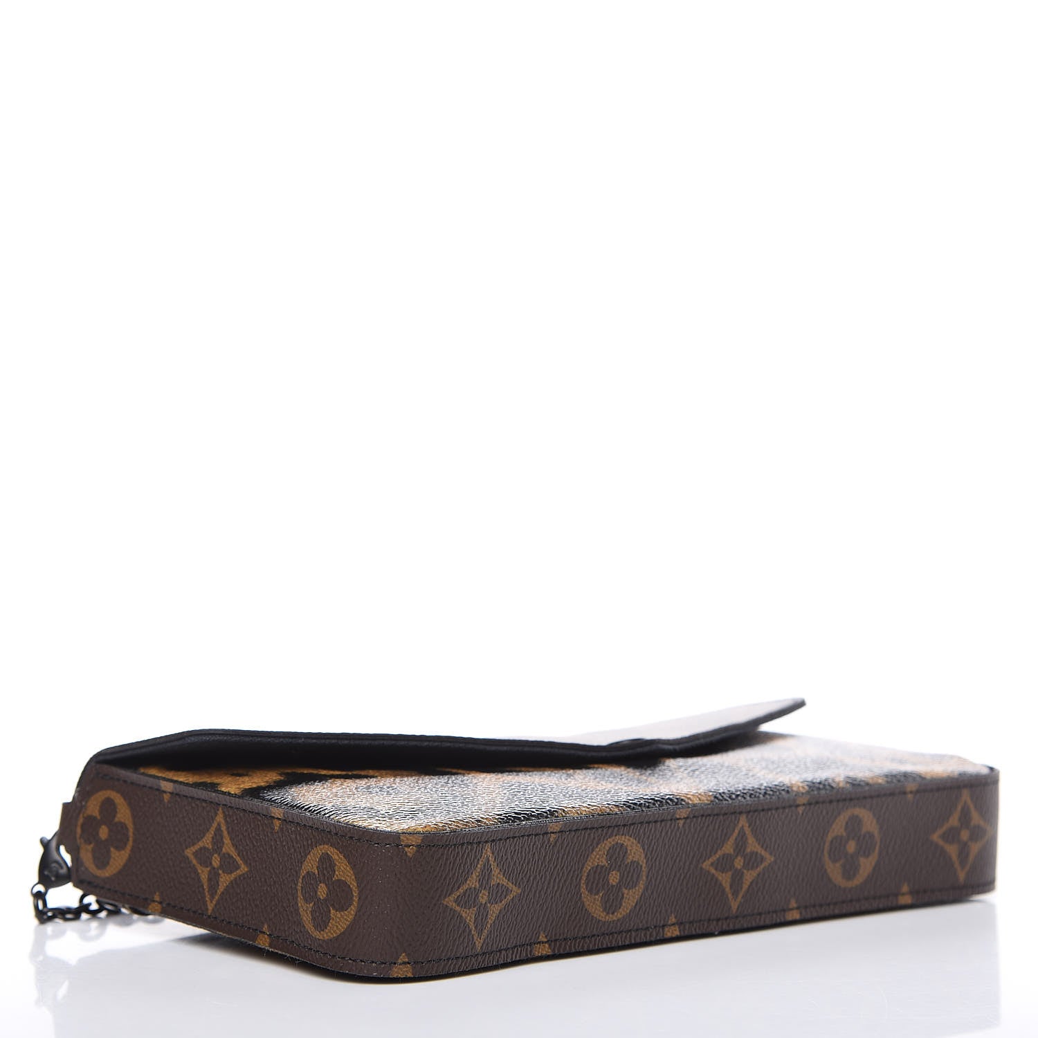 Louis Vuitton Monogram Animal Print Pochette Felicie Chain Wallet 4 of 9