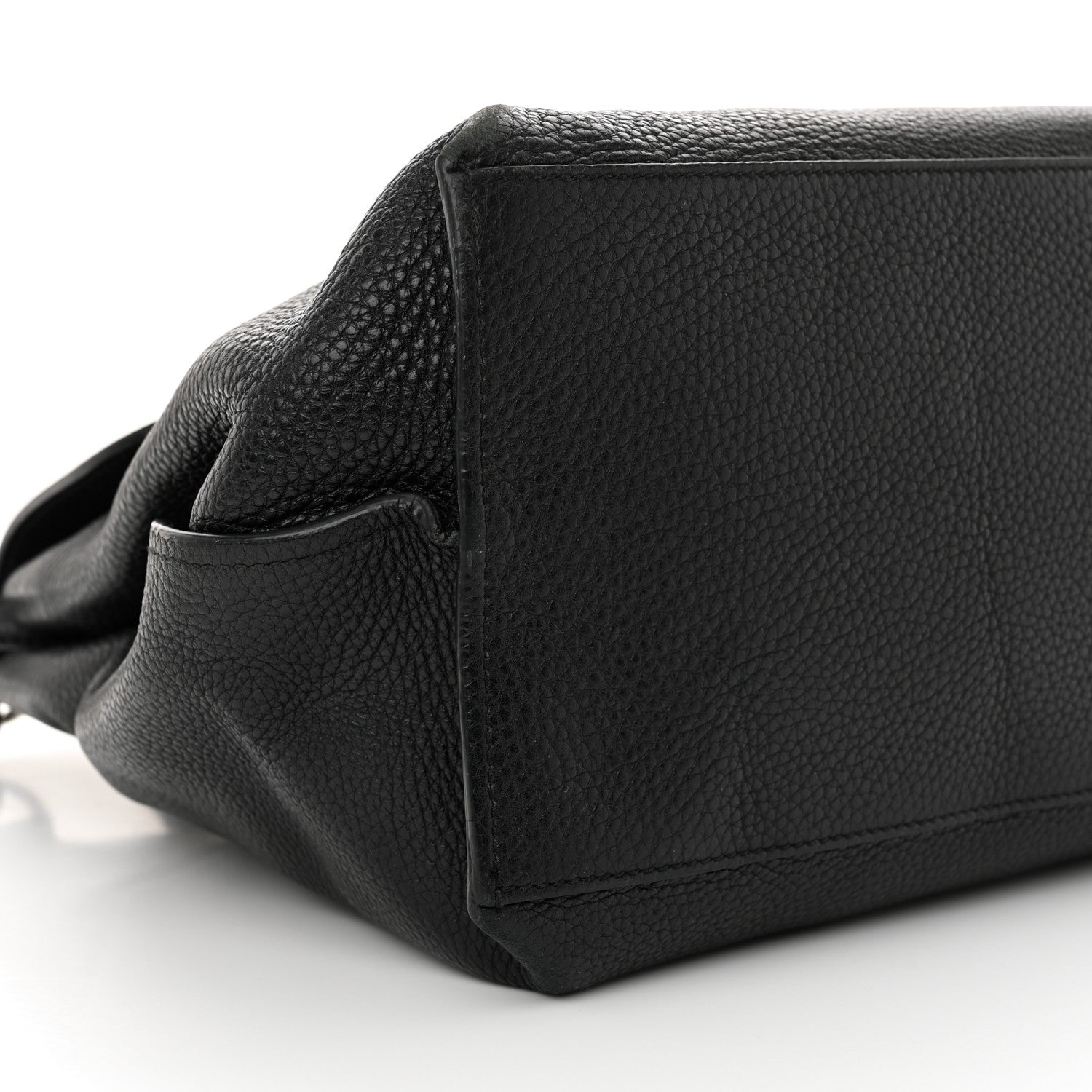 Gucci Cellarius Calfskin Large Bamboo Daily Top Handle Bag Black 8 of 15