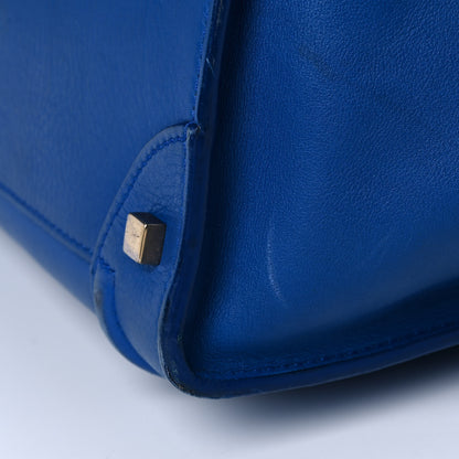 Celine Smooth Calfskin Mini Luggage Royal Blue 17 of 18