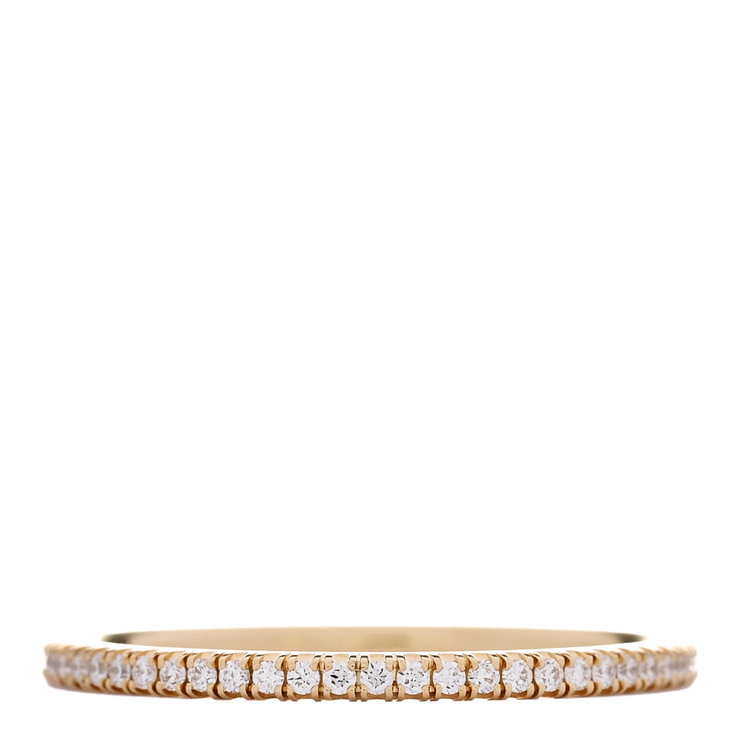 18K Yellow Gold Diamond 1.5mm Etincelle de Cartier Wedding Band Ring 61 9.5