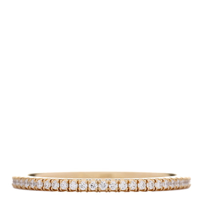 Cartier 18K Yellow Gold Diamond 1.5mm Etincelle de Cartier Wedding Band Ring 61 9.5 4 of 5