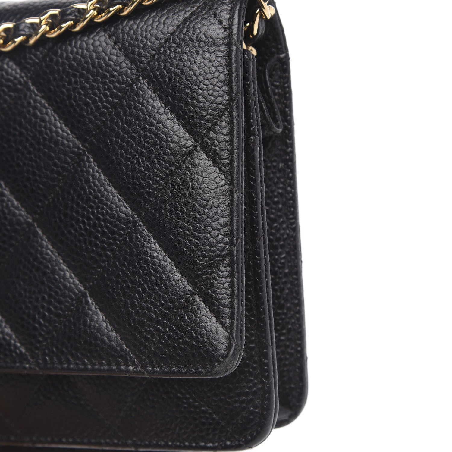 Chanel Caviar Quilted Wallet On Chain WOC Black 12 of 12